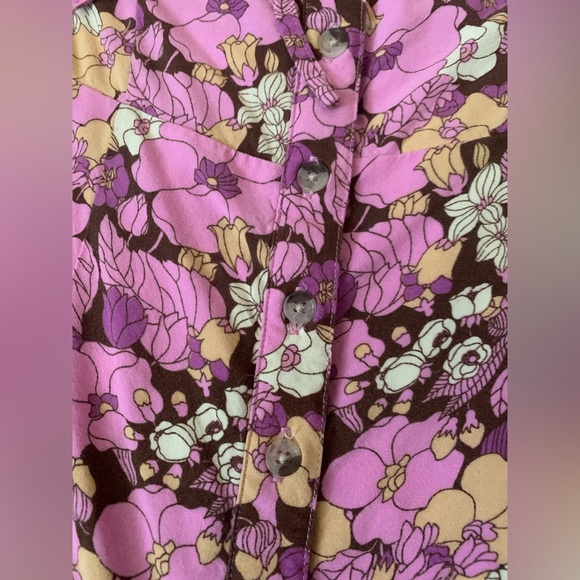 Urban outfitters pink floral mini dress - Picture 4 of 7